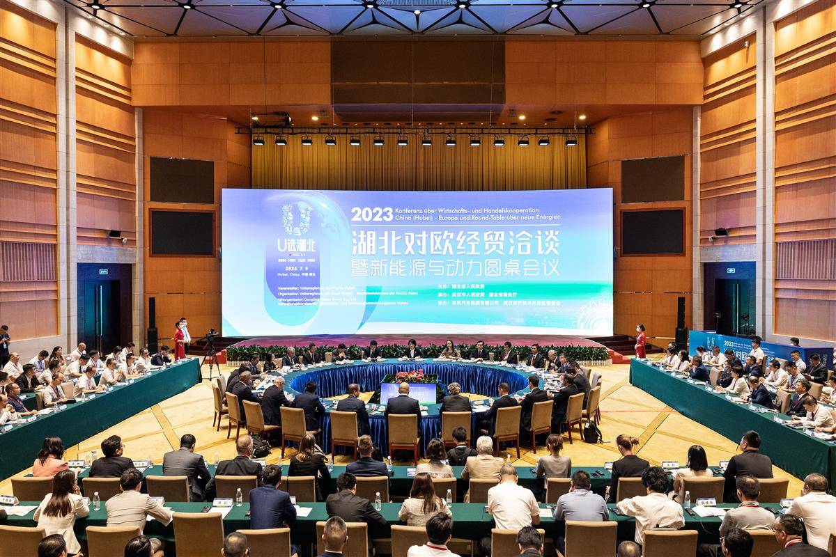 2023湖北對歐經貿洽談暨新能源與動力圓桌會議在漢舉行