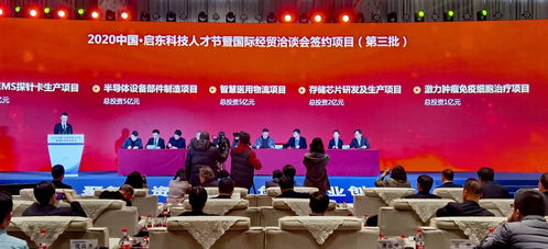 啟東 2020科技人才節暨國際經貿洽談會開幕